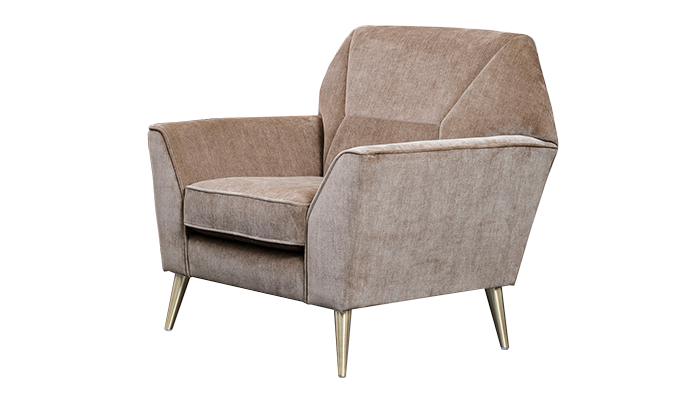 Modern Design Accent Chair. featuring a sharp geometric design to a traditional chair