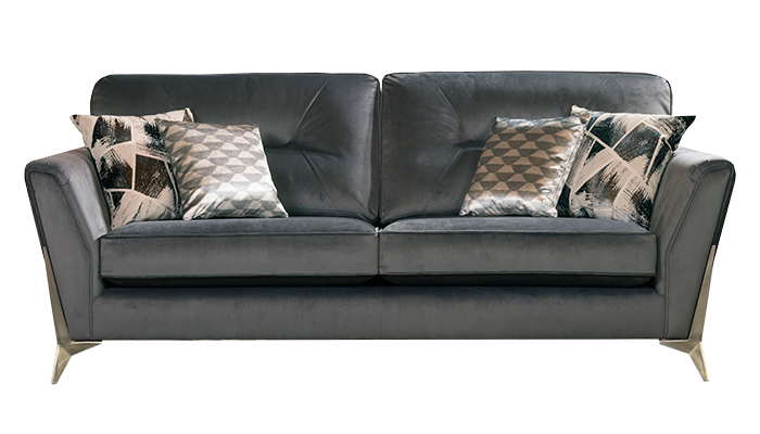 Modern Design 4 Seater sofa featuring a sharp geometric design to a traditional sofa