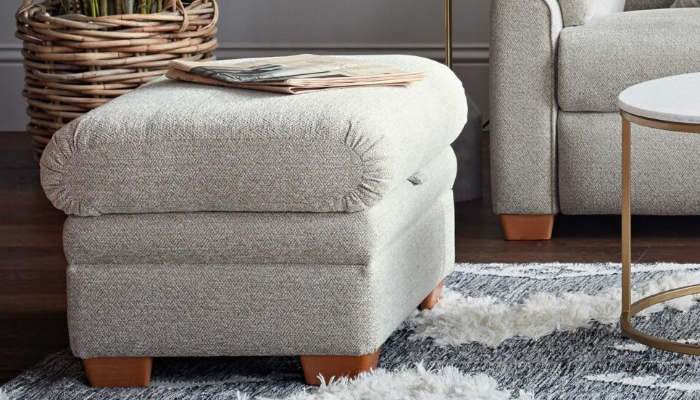 Lifestyle Storage Footstool Lifestyle Storage Footstool, Small Round Footstool The Range